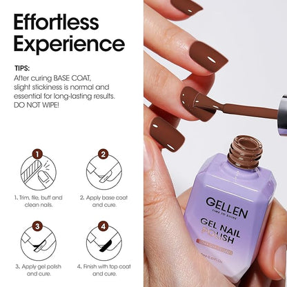 Gellen Brown Gel Nail Polish