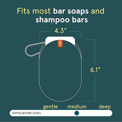 Cleanlogic Men Exfoliating Soap Saver, Sport Exfoliator Scrubber Pouch, Ideal for Post-Workout Cleanse, Daily Skincare Tool for Smooth Clean Skin, 3 Count Value Pack