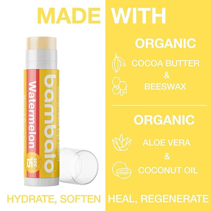 4-Pack Watermelon SPF 15 Lip Balm