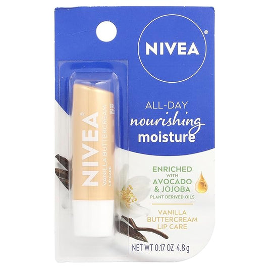 Nivea Lip Balm - Vanilla Buttercream - 0.17oz, 0.17 Oz
