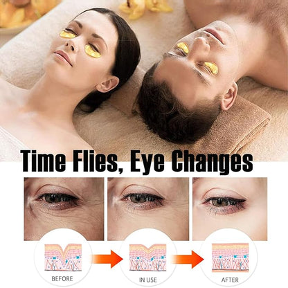 20 pairs 24k gold eye