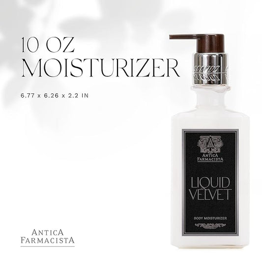 Antica Farmacista Body Moisturizer - Moisturizing Scented Lotion - Premium Body Moisturizer - Luxury Gift for Women & Men - Hand & Skin Hydration - Liquid Velvet, 10 Fl Oz