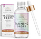 Face Tanning Drops to Add to Moisturizer, Face Self Tanner Bronzing Drops, Quick Tan Drops, Self Tanning Drops for Face and Body 1oz