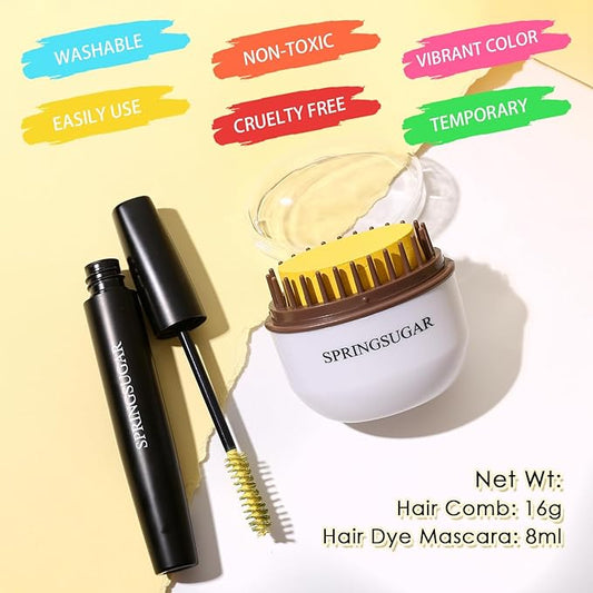 Yellow Temporary Hair Chalk Color