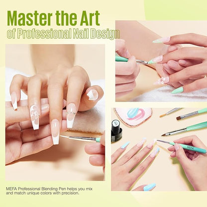 Mefa nail art brushes set,