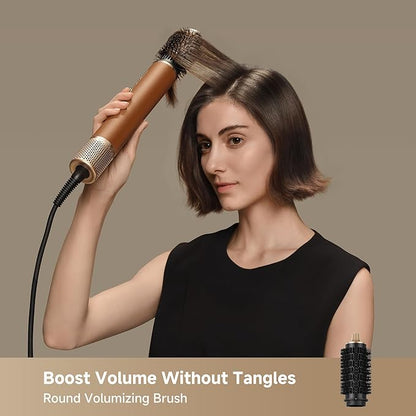 DREAME AirStyle Pro 7-in-1 Hair Styler & High Speed Dryer | Magnetic Attachments for Curling, Smoothing, Volumizing | Fast Drying, Frizz Control, Cool Shot | Luxury Leather Package