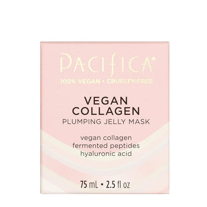 Pacifica Vegan Collagen Plumping Jelly Mask – Overnight Hydrating Face Mask with Vegan Collagen, Squalane & Hyaluronic Acid, Deep Moisture for Plump, Dewy Skin, Glass Skin Glow, Clean Beauty Skincare