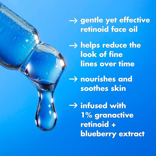 e.l.f. SKIN Youth Boosting Blue-ty Sleep Night Oil, Gentle Overnight Face Oil, Treats Fine Lines & Uneven Texture, Lightweight, Vegan & Cruelty-Free