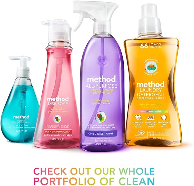Method Foaming Hand Soap Refill, Sea Minerals, Biodegradable Formula, 28 Fl Oz (Pack of 6)