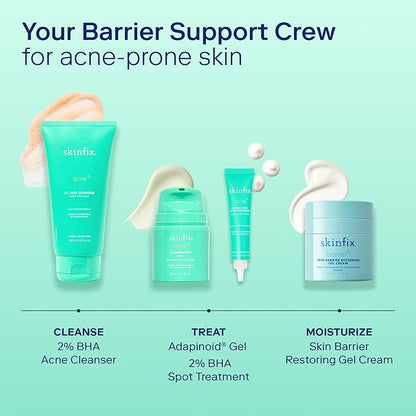 Skinfix Acne+ BHA Cleanser: Multi-Level Pore Resurfacing, Deep Pore & Acne-Fighting Cleanser Helps Reduce Blemish Size, Redness & Excess Oil, 5 Fl Oz
