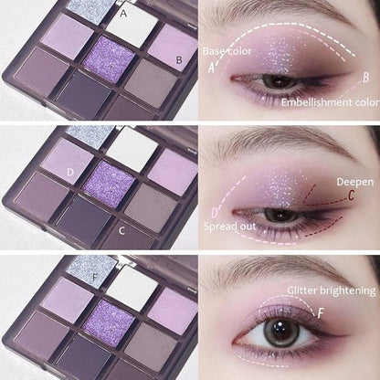9 Colors Purple Silver White Tan Grape Matte