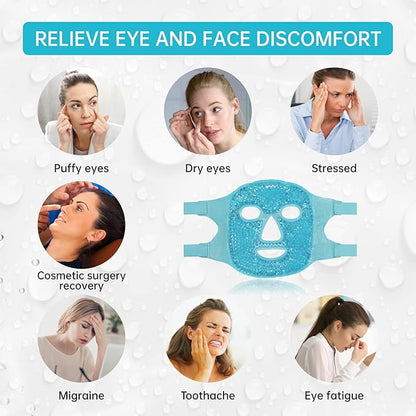 Cold face eye mask ice