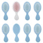 Bridesmaid Proposal Gifts 8 Pieces Mini Travel Hair Brush, White&Blue, for Wedding Party Favors