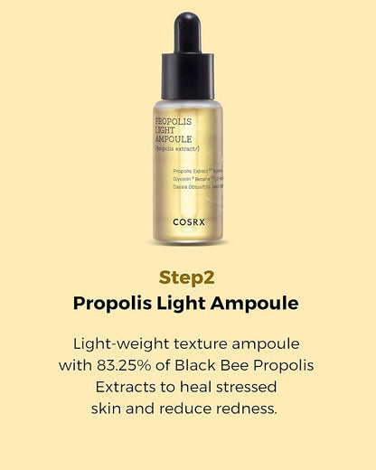 COSRX Honey Glow Kit, Korean Skin Care Set with Propolis Facial Toner, Serum, & Cream, Mini Travel Essentials, Deep Moisture, Hydration, Nourishment, Travel Size Gift Set, Korean Skin Care