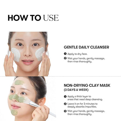 VT COSMETICS CICA Mask Cleanser, 2-in-1 Facial Wash, Non-Drying Clay Mask, Gentle Pore Care, Exfoliating, Hydrating, Centella Asiatica for Acne-Prone & Sensitive Skin, Korean Skincare (4.05 fl. oz)