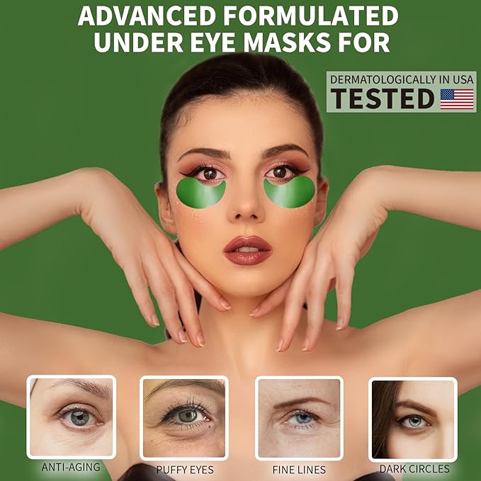 Under eye patches 70pcs, green
