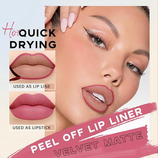 3 Colors Peel Off Lip Liner Stain Set, Magic