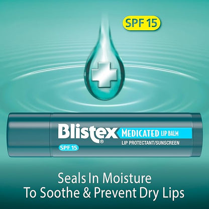 Blistex Medicated Lip Balm, 0.15 Ounce,