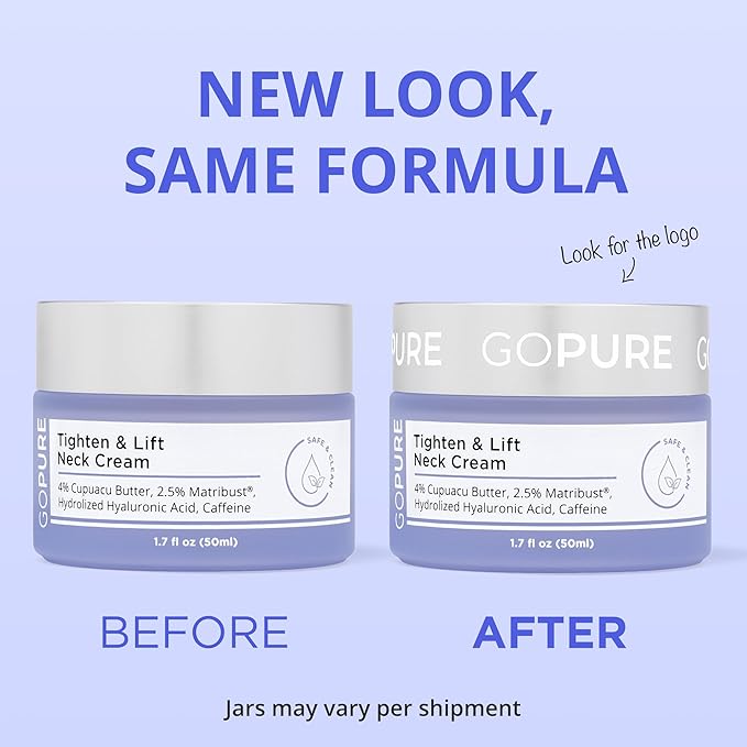 goPure Tighten and Lift Neck Cream - Clinically Tested - Pack of 2