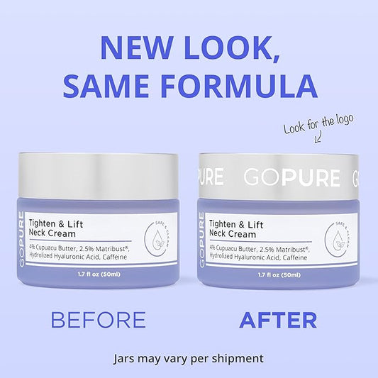 goPure Tighten and Lift Neck Cream - Clinically Tested - Pack of 2