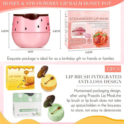 12 Pcs Bee Lip Balm Honey