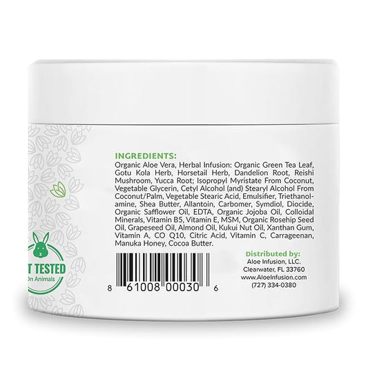 Body and Face Moisturizer - Natural Moisturizing Cream with Organic Aloe Vera - Skin Care for Dry Skin, Anti Wrinkle, Acne Scars, Rosacea, Psoriasis Eczema Cream Lotion for Men and Women