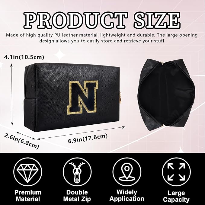 Personalized initial letter patch makeup