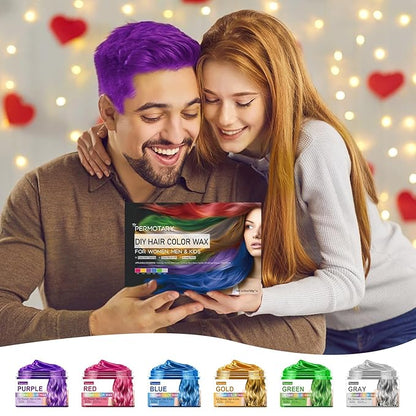 Permotary 6 Colors Temporary Hair