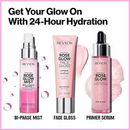 Revlon Face Primer, PhotoReady Face Gloss Rose Glow, 1 Fl Oz