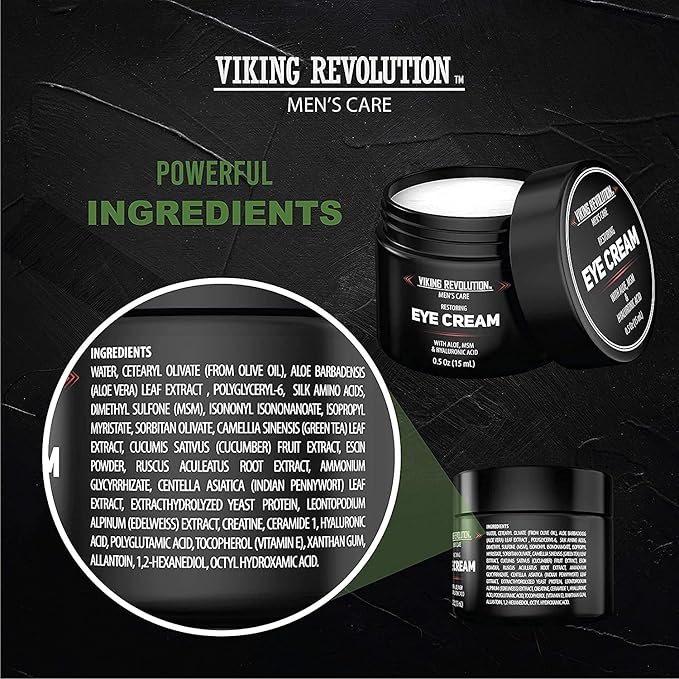 Natural eye cream for men