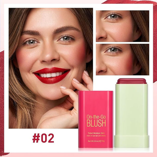 Blush Stick for Cheeks - Cream Makeup Blush