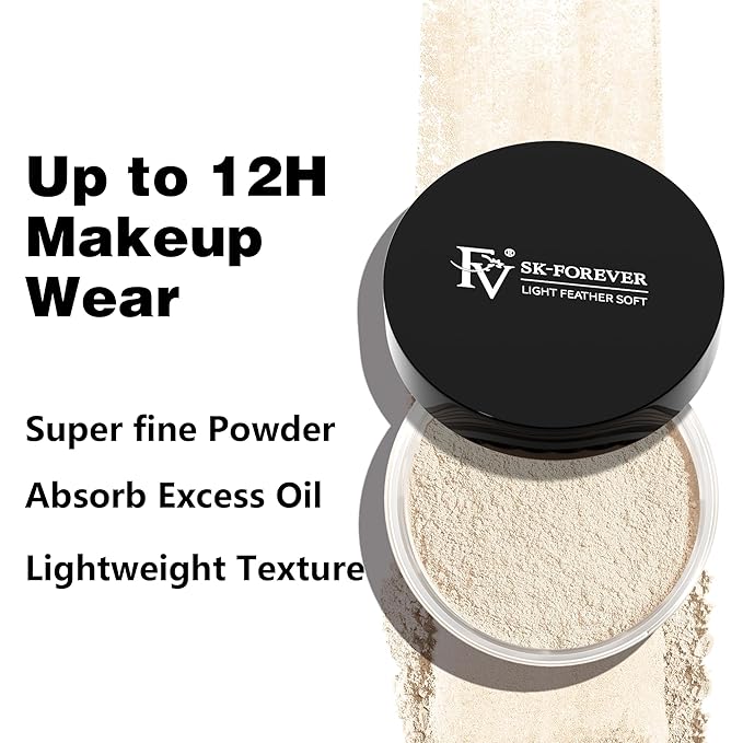 FV Baking Powder, Lightweight Loose Smooth Ivory Setting 0.35oz