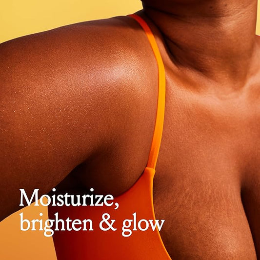 Billie Glow Brightening Women's Body Lotion, Citrus Woods Scent, With Vitamin C, 18 fl oz