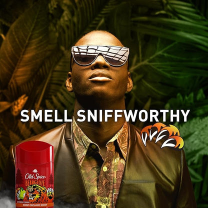 Old Spice Aluminum Free Deodorant for Men, 24/7 Odor Protection, 24/7 Freshness & Lasting Scent, Goes on Clear, Bearglove with Crisp Orchard Scent, 2.6 oz