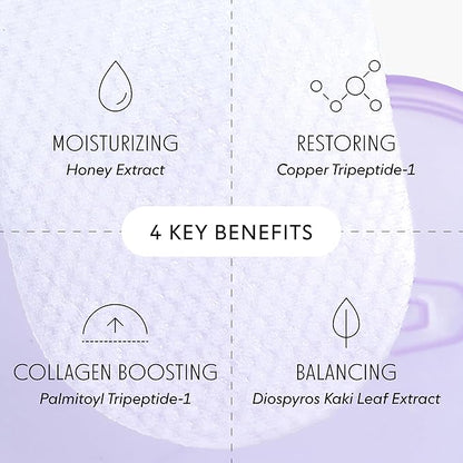 LOOPS MicroCellular Moisturizer Korean Skincare - Nourish, Replenish, and Rebalance - Collagen Boosting, Restoring, Moisturizing Skin Care - Pre-soaked Veocell Embo Pad - Anti-Aging Face Moisturizer