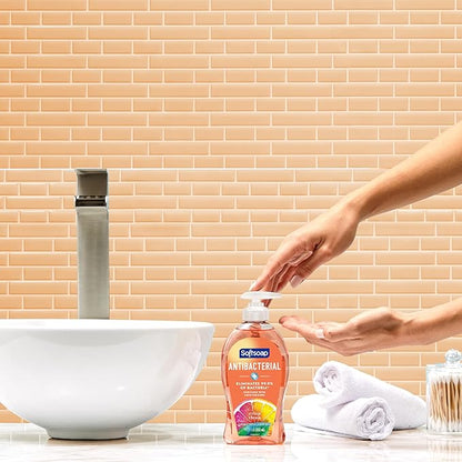 Softsoap Antibacterial Liquid Hand Soap, Crisp Clean Scent Hand Soap, 11.25 Ounce, 6 Pack