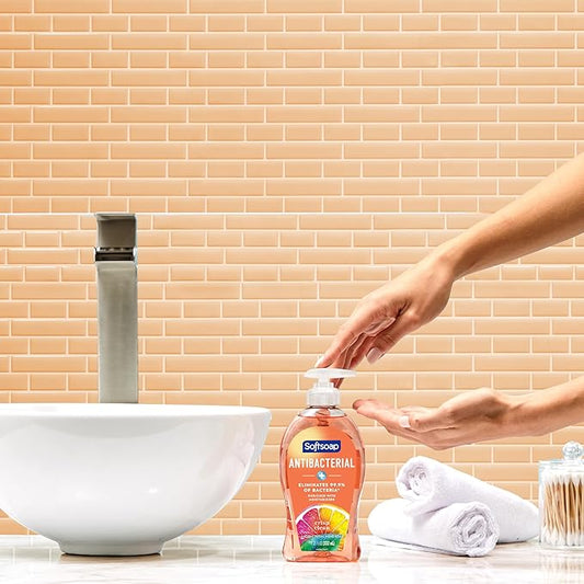 Softsoap Antibacterial Liquid Hand Soap, Crisp Clean Scent Hand Soap, 11.25 Ounce, 6 Pack