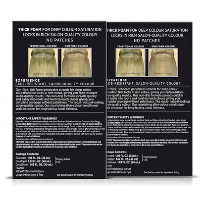 John Frieda Precision Foam Colour, Medium Natural Blonde 8N, Full-coverage Hair Color Kit, Anti-Fade Gray Coverage, Deep Color Saturation Hair Dye, Pack of 2