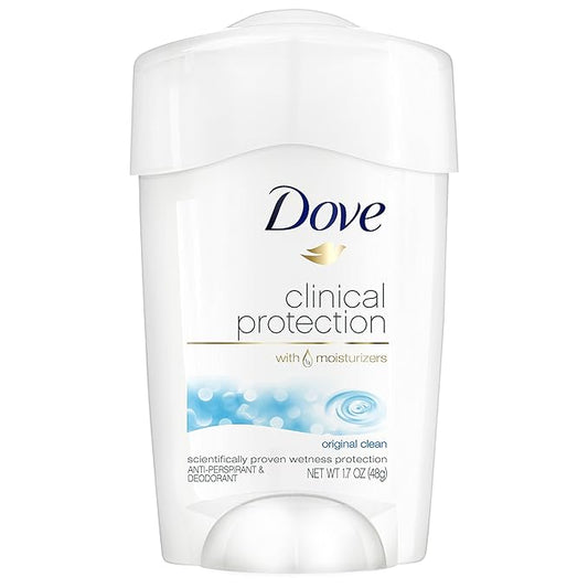 Dove Clinical Protection Antiperspirant Deodorant, Original Clean, 1.7 Ounce