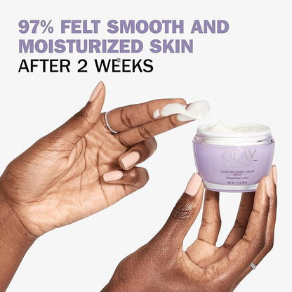 Olay Night Cream Regenerist Night Recovery Anti-Aging Face Moisturizer 1.7 oz