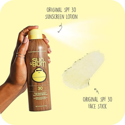 Sun Bum Sun Bum Original Spf 30 Sunscreen Spray and Face Stick vegan and Reef Friendly (octinoxate & Oxybenzone Free) Broad Spectrum Moisturizing Uva/uvb Sunscreen With Vitamin E