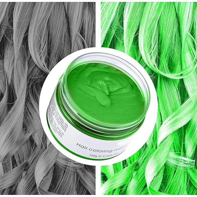 Green Temporary Hair Color, Green