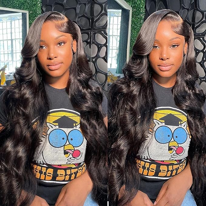 5x5 Closure Wig 34 Inch Glueless Wigs Human Hair Pre Plucked 5x5 HD Lace Closure Wigs Human Hair Body Wave Lace Front Wigs Human Hair for Women 180% Density