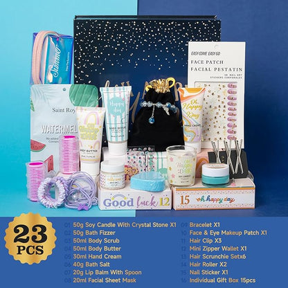 Birthday Gifts for Women, Holiday Gift Beauty Advent Calendar Gifts for Women, 15 Days Spa Gift Set, Bath & Body Teens Girls Fun Surprise Box, Self Care Box Skin Care Set 15 Blind Boxed Gift