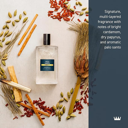 Cremo Cologne for Men - Palo Santo Mens Cologne Spray - A Combination of Bright Cardamom, Dry Papyrus and Aromiatic Palo Santo, Fragrances For Men, 3.4 Fl Oz