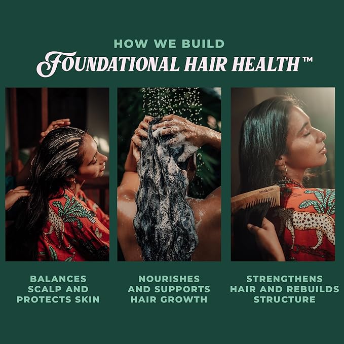 SHAZ & KIKS Essential Prewash Mask for Fine, Thin to Medium Hair | Scalp & Hair Mask Delivering 35+ Essential Nutrients to Build Long-term Health | Stimulate Growth & Thicken Fine Strands, 7.7 oz