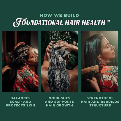 SHAZ & KIKS Essential Prewash Mask for Fine, Thin to Medium Hair | Scalp & Hair Mask Delivering 35+ Essential Nutrients to Build Long-term Health | Stimulate Growth & Thicken Fine Strands, 7.7 oz