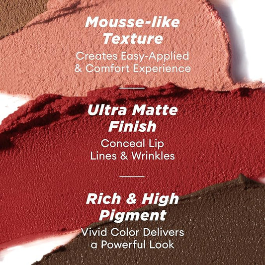ITY Velvet Matte Finish Lip Stain-Mousse Textured Lip Pigment