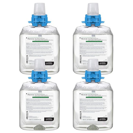 GOJO PROVON FMX Green Certified Foam Hand Cleaner, 1250 mL Hand Cleaner Refill for PROVON FMX Push-Style Dispenser (Pack of 4) - 5182-04