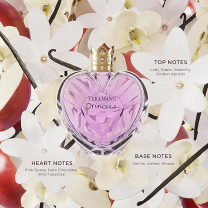 Vera Wang Princess Eau de Toilette 3.4 fl oz (Pack of 1), Notes of Apple, Quava, and Vanilla, Women's Fragrance, Long Lasting, Everyday Fragrance, Travel Size
